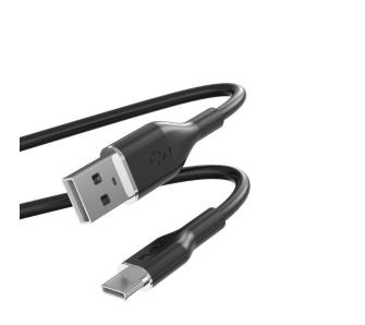 Kabel Puro ICON Soft PUUSBCICONBLK USB-A do USB-C 1,5m Czarny