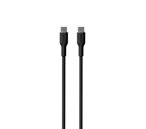 Puro ICON Soft PUUSBCUSBCICONBLK USB-C do USB-C 1,5m Czarny