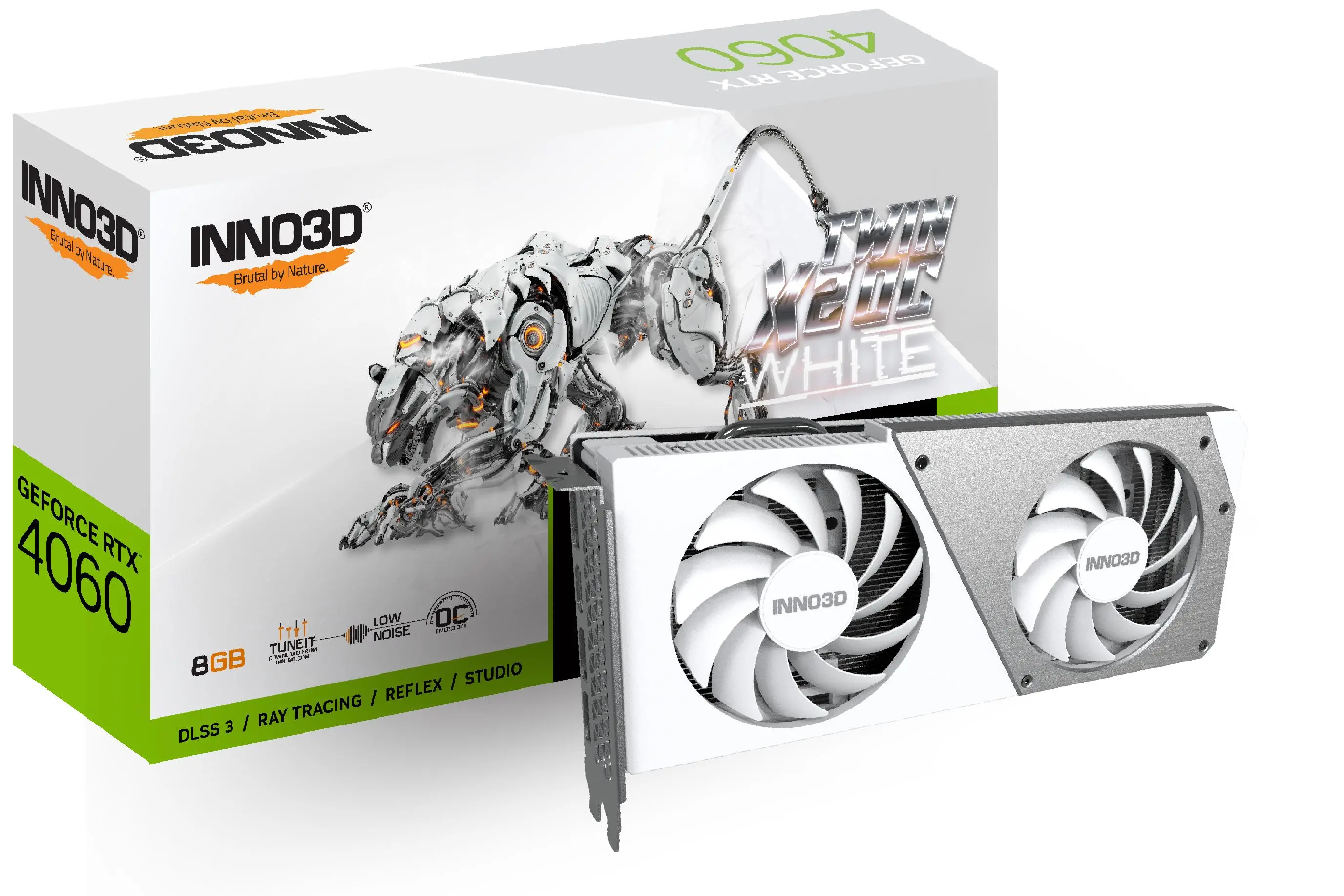 Karta graficzna Inno3D GeForce RTX 4060 Twin X2 OC White 8GB GDDR6 128bit DLSS 3