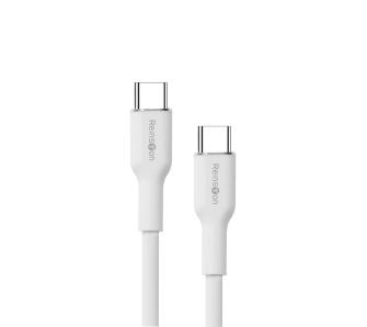 Kabel Reinston USB-C do USB-C SOFT 65W 1,5m Biały