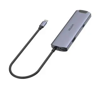 Unitek H1112F USB-C PD100W RJ-45 5 Gbps Szary