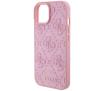 Etui Guess Leather 4G Stamped GUHCP15SP4EPMP do iPhone 15 Różowy