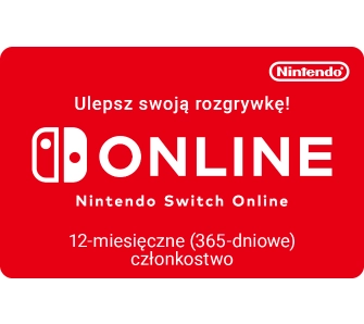 Abonament Nintendo Switch Online 12m-cy [Bon Agencyjny] Obecnie dostępne tylko w sklepach stacjonarnych