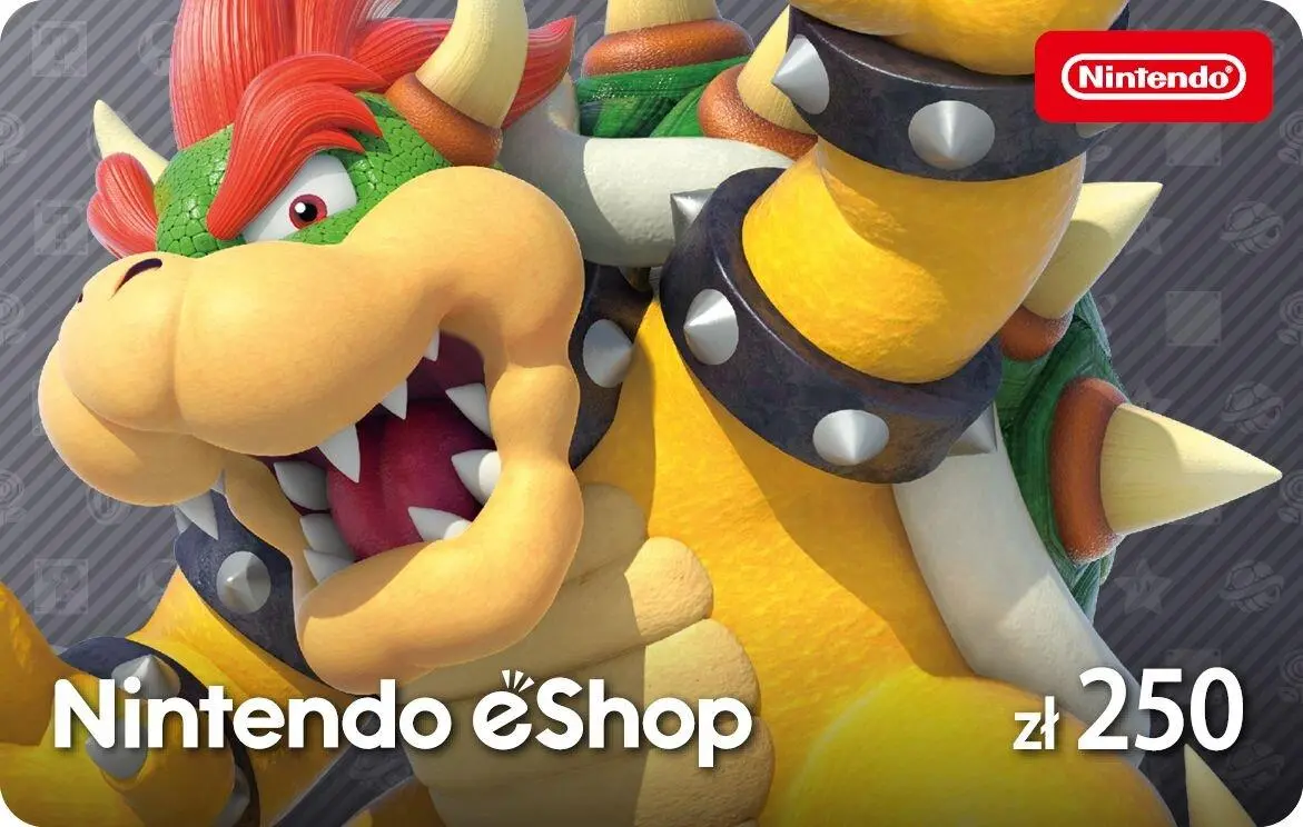 Doładowanie Nintendo eShop 250zł [bon agencyjny] Obecnie dostępne tylko w sklepach stacjonarnych RTV EURO AGD
