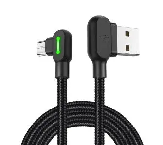 Kabel Mcdodo USB do microUSB CA-5772 LED 1,8m Czarny