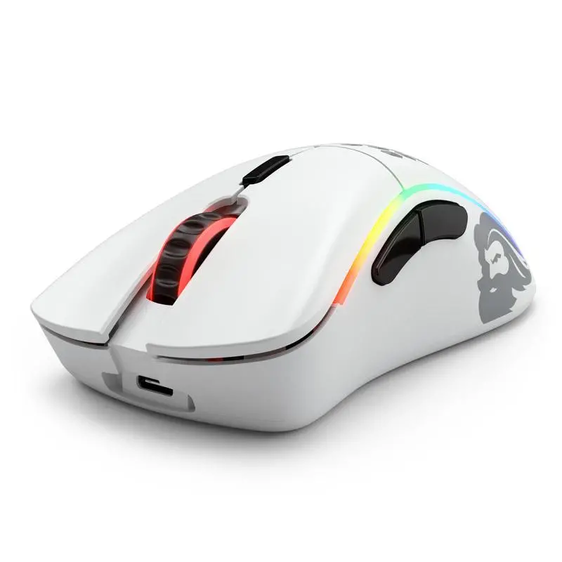 Myszka gamingowa Glorious Model D Minus Wireless Mat Biały