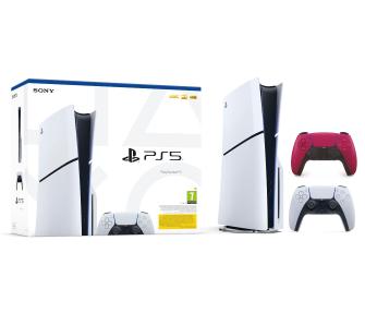 Konsola Sony PlayStation 5 D Chassis (PS5) 1TB z napędem + dodatkowy pad (czerwony)