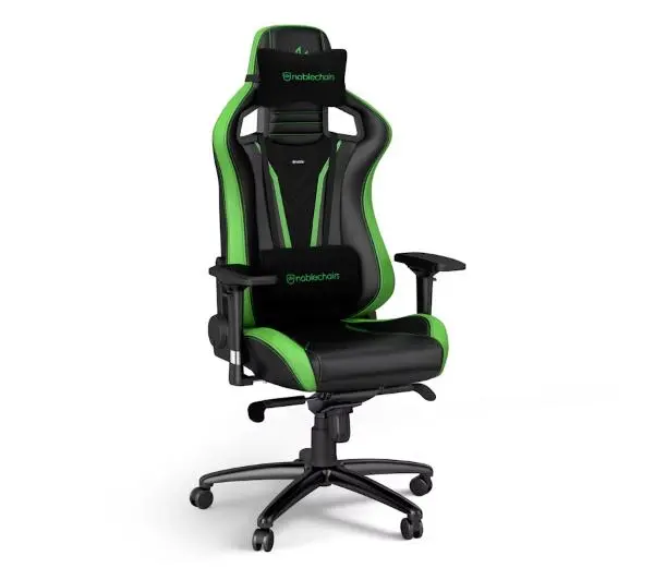Noblechairs EPIC Sprout Edition Gamingowy do 120kg Skóra ECO Czarno-zielony - Kup na Raty - RRSO 0%