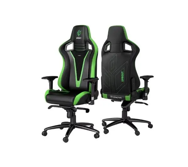 Noblechairs EPIC Sprout Edition Gamingowy do 120kg Skóra ECO Czarno-zielony - Kup na Raty - RRSO 0%