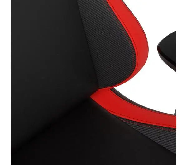 Noblechairs EPIC COMPACT Black Carbon Red Gamingowy do 120kg Skóra ECO Czarno-czerwony - Kup na Raty - RRSO 0%