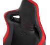 Fotel Noblechairs EPIC COMPACT Black Carbon Red Gamingowy do 120kg Skóra ECO Czarno-czerwony