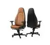 Fotel Noblechairs ICON Gamingowy do 150kg Skóra naturalna Brązowo-czarny