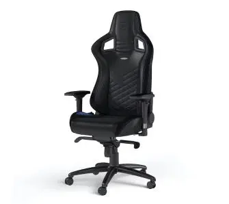 Fotel Noblechairs EPIC  Black Blue Gamingowy do 120kg Skóra ECO Czarno-niebieski