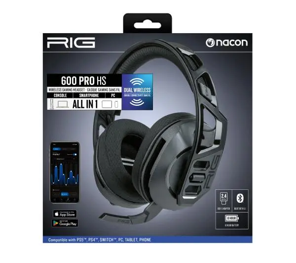 Nacon RIG 600 PRO HS Nauszne Czarny