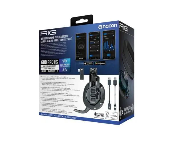 Nacon RIG 600 PRO HS Nauszne Czarny