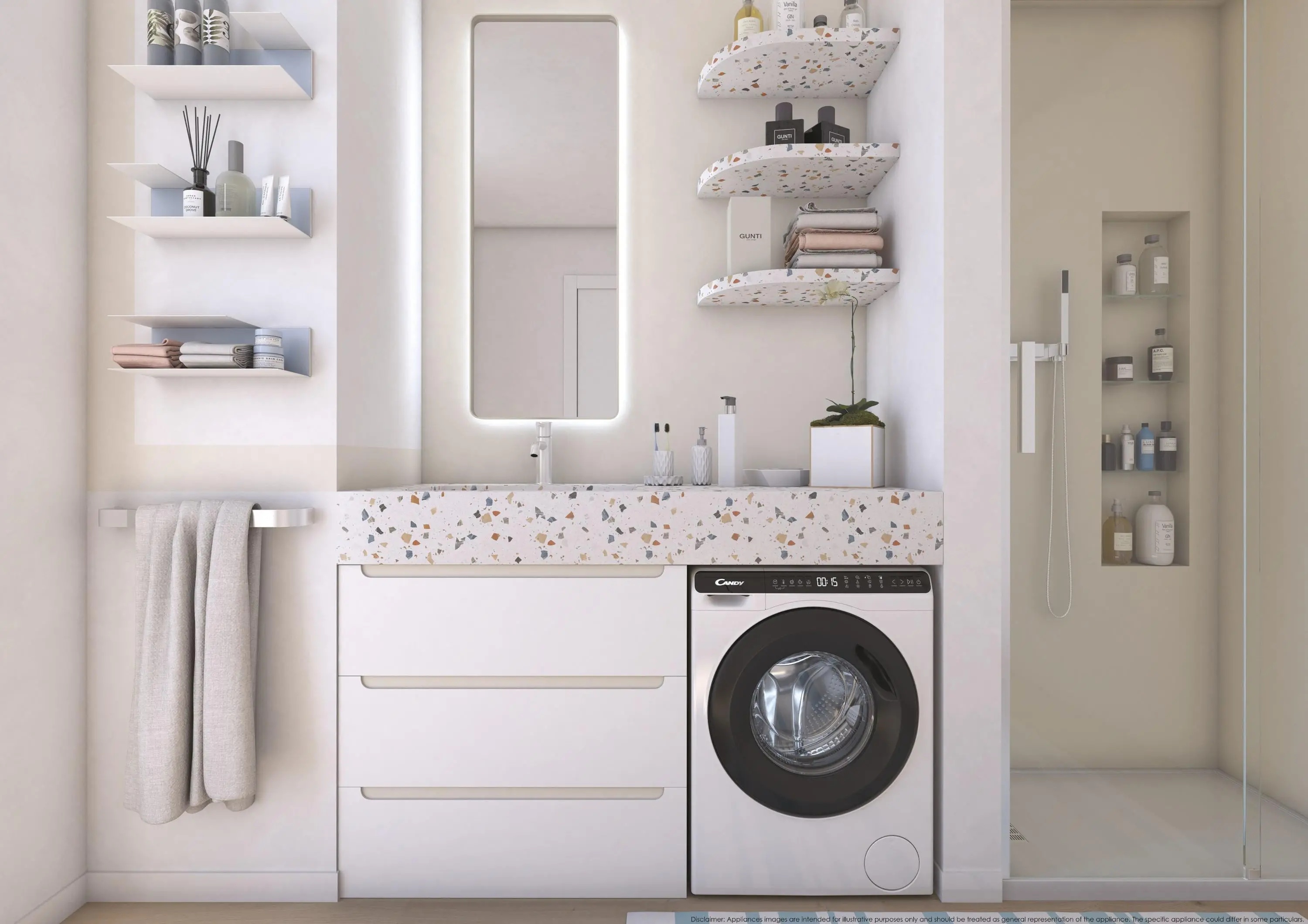 mini pralka - Pralka Candy MiniAqua CW50-BP12307-S Slim