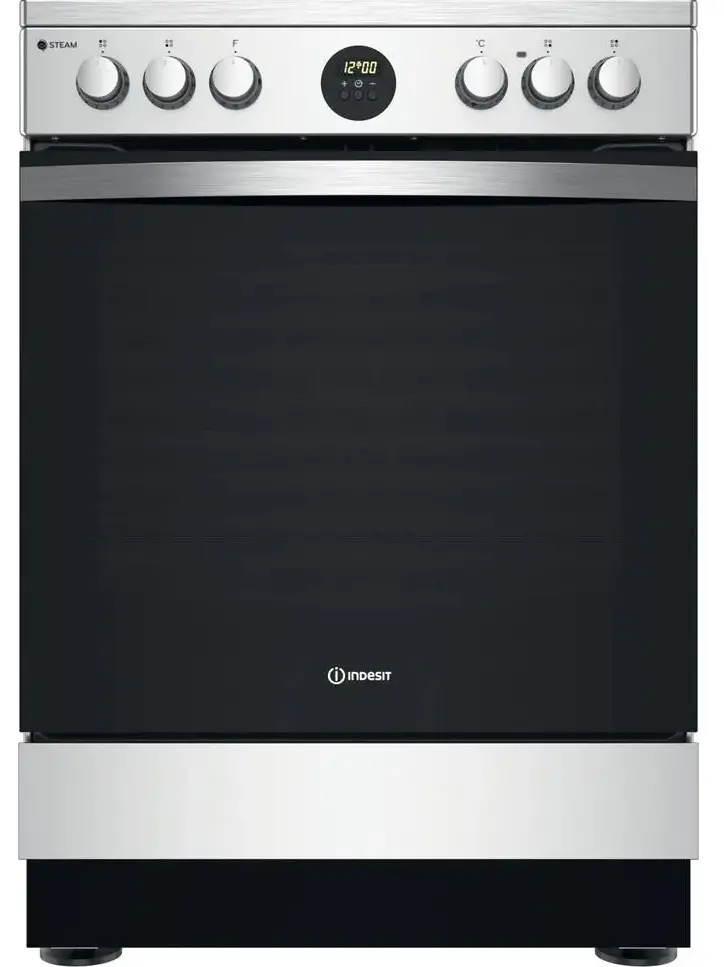Kuchnia gazowo-elektryczna Indesit IS67G8CHX/E Piekarnik parowy Termoobieg