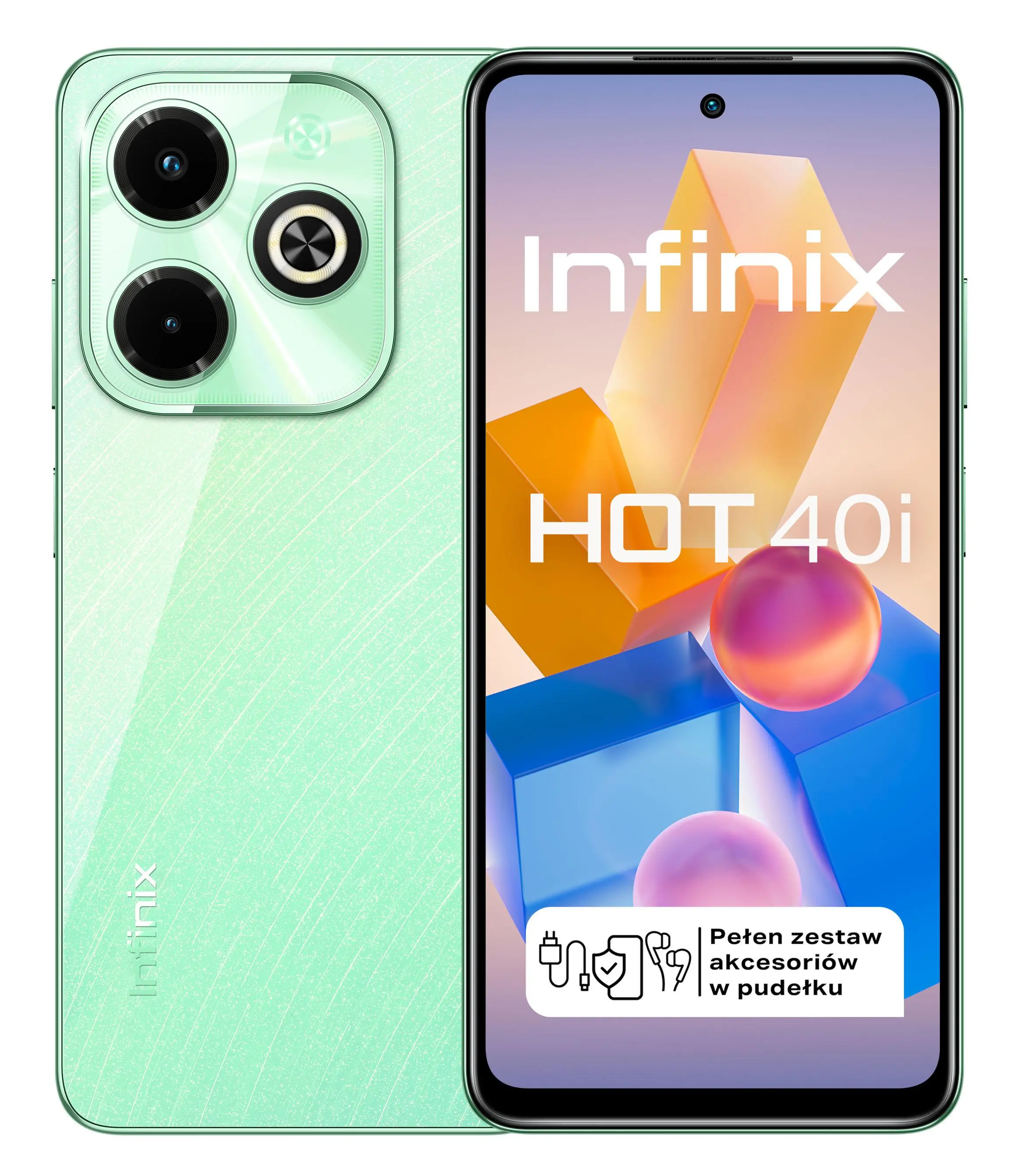 Smartfon Infinix Hot 40i 8/256GB 6,56" 90Hz 50Mpix Zielony
