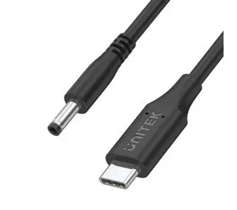 Kabel zasilający Unitek C14118BK do Lenovo 65W USB-C - DC 4,0 mm 1,8m Czarny