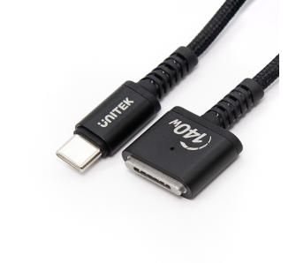 Kabel zasilający Unitek C14121BK-1M USB-C - MagSafe 3 140W 1 m Czarny
