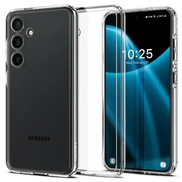 Etui Spigen Ultra Hybrid ACS07329 do Galaxy S24+ Przezroczysty