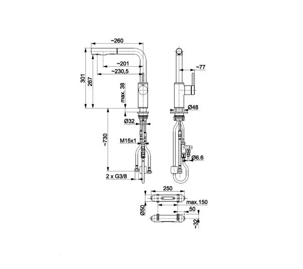 KFA Armatura Arura Duero Pure Basic Pull-Out 6623-112-81 Czarny Stal szlachetna - TRZECI -55%, ALBO 5-TY ZA 1ZŁ - Kup na Raty - RRSO 0%
