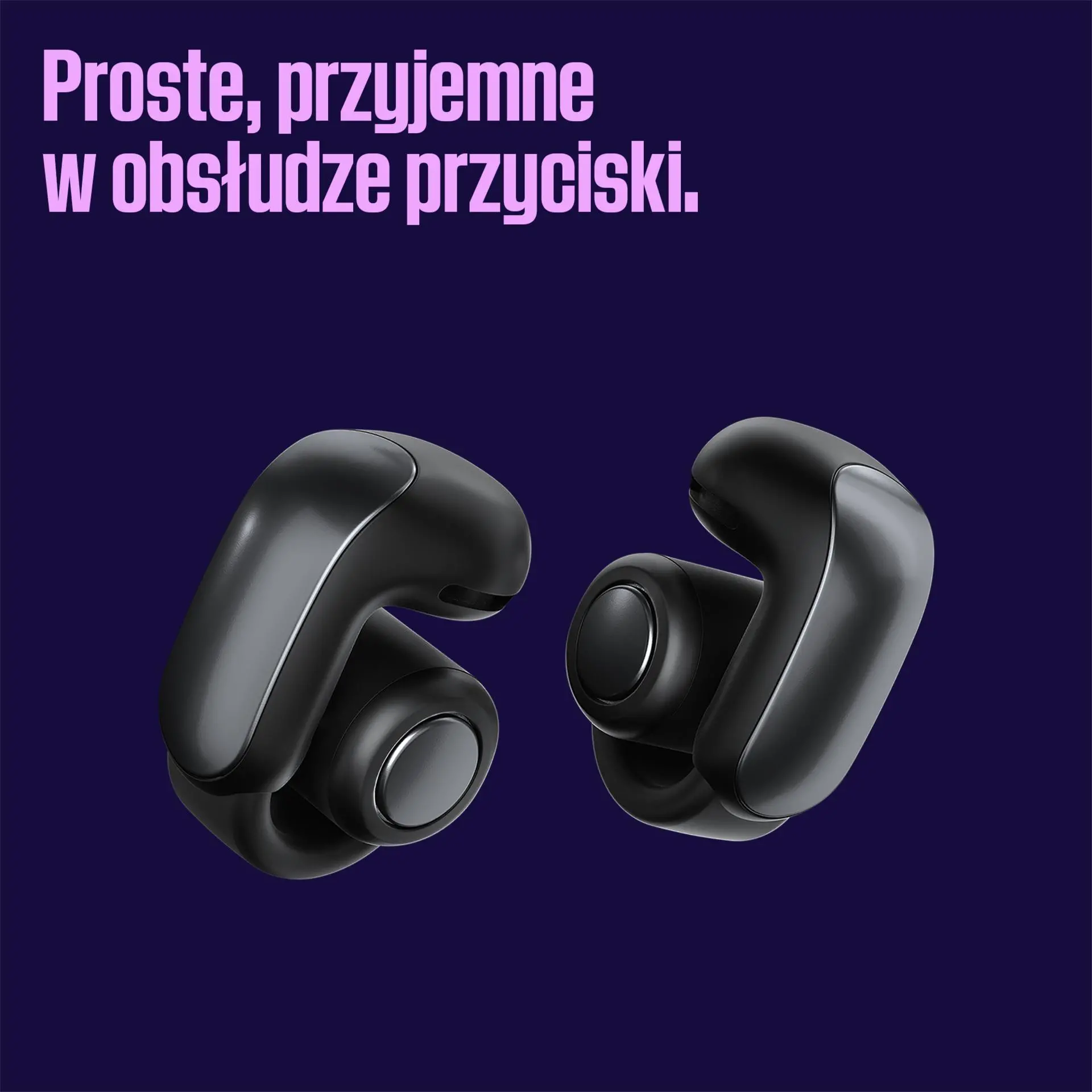 Słuchawki bezprzewodowe Bose Ultra Open o otwartej konstrukcji Douszne Bluetooth 5.3 Czarny