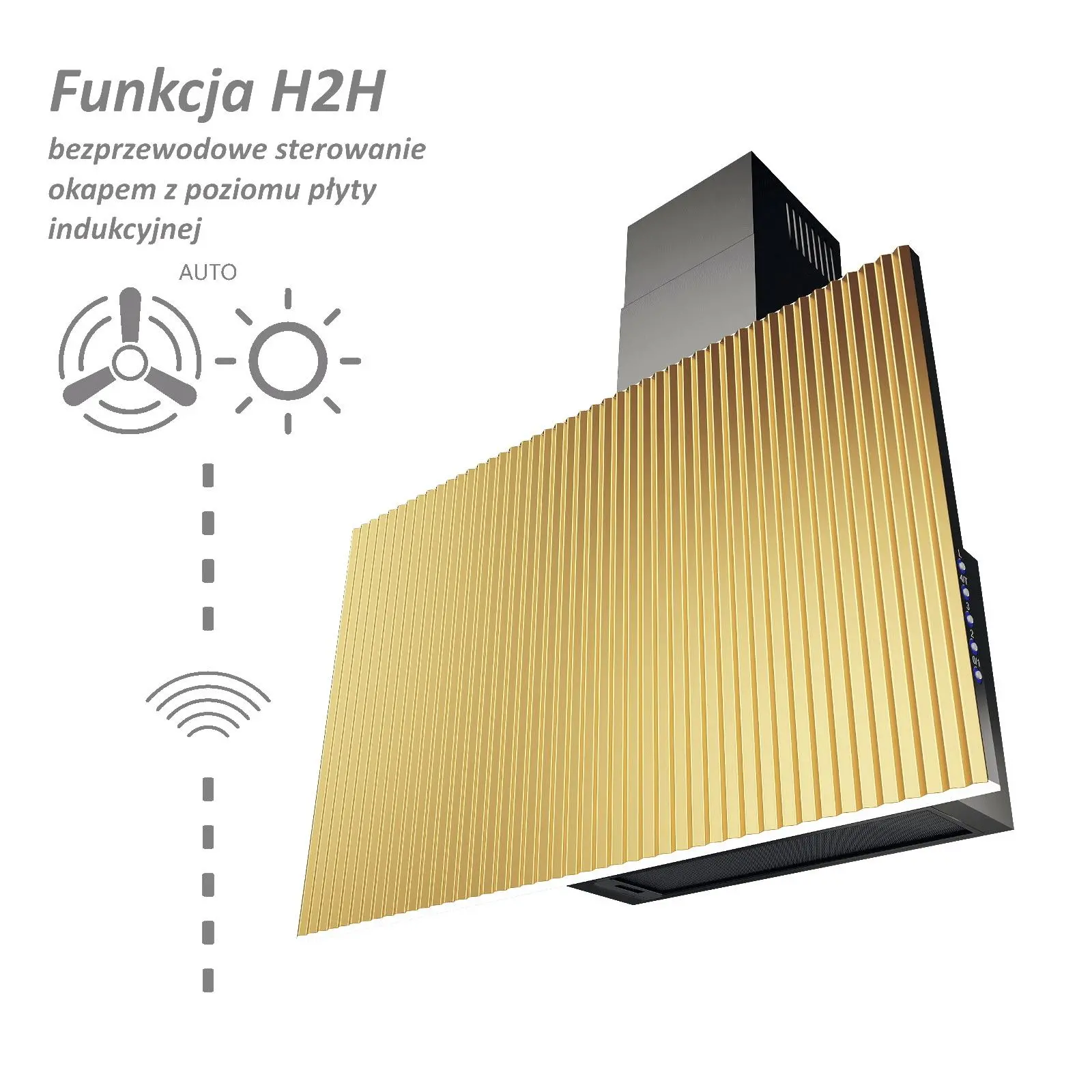 фото Витяжка похила VDB Evolution 90 H2H Gold