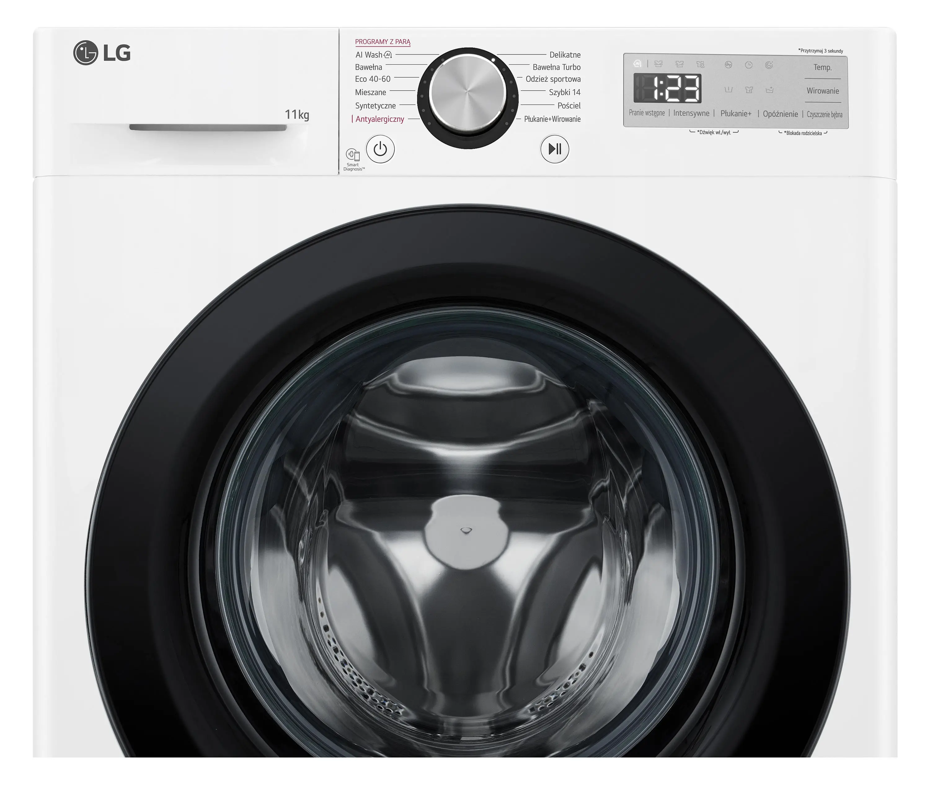 Pralka LG F4W11506WF Funkcje AI 11kg 1400obr/min