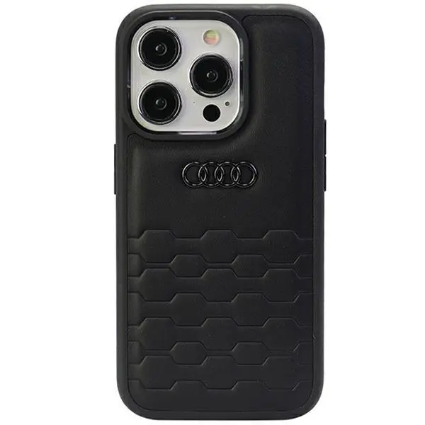 Etui AUDI GT Synthetic Leather AU-TPUPCIP15P-GT/D2-BK do iPhone 15 Pro Czarny