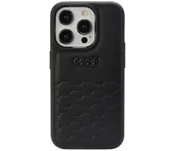 Etui AUDI GT Synthetic Leather AU-TPUPCIP15P-GT/D2-BK do iPhone 15 Pro Czarny