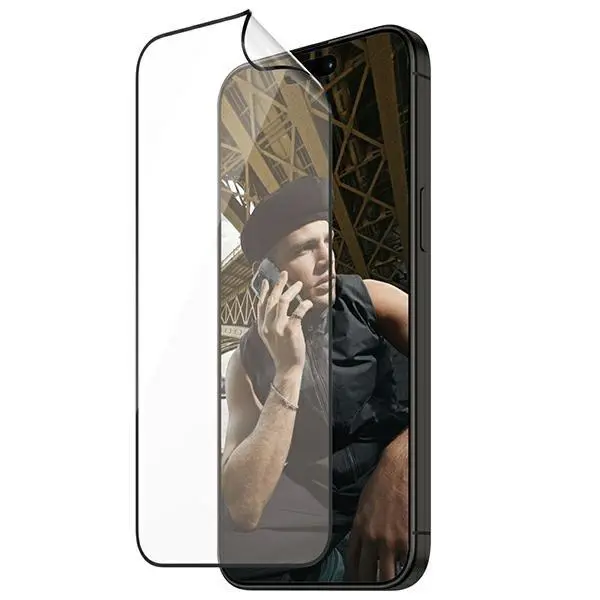 Szkło hybrydowe PanzerGlass Matrix D3O UWF iPhone 15 Pro Ultra-Wide-Fit rPET Screen Protection Easy Aligner Included