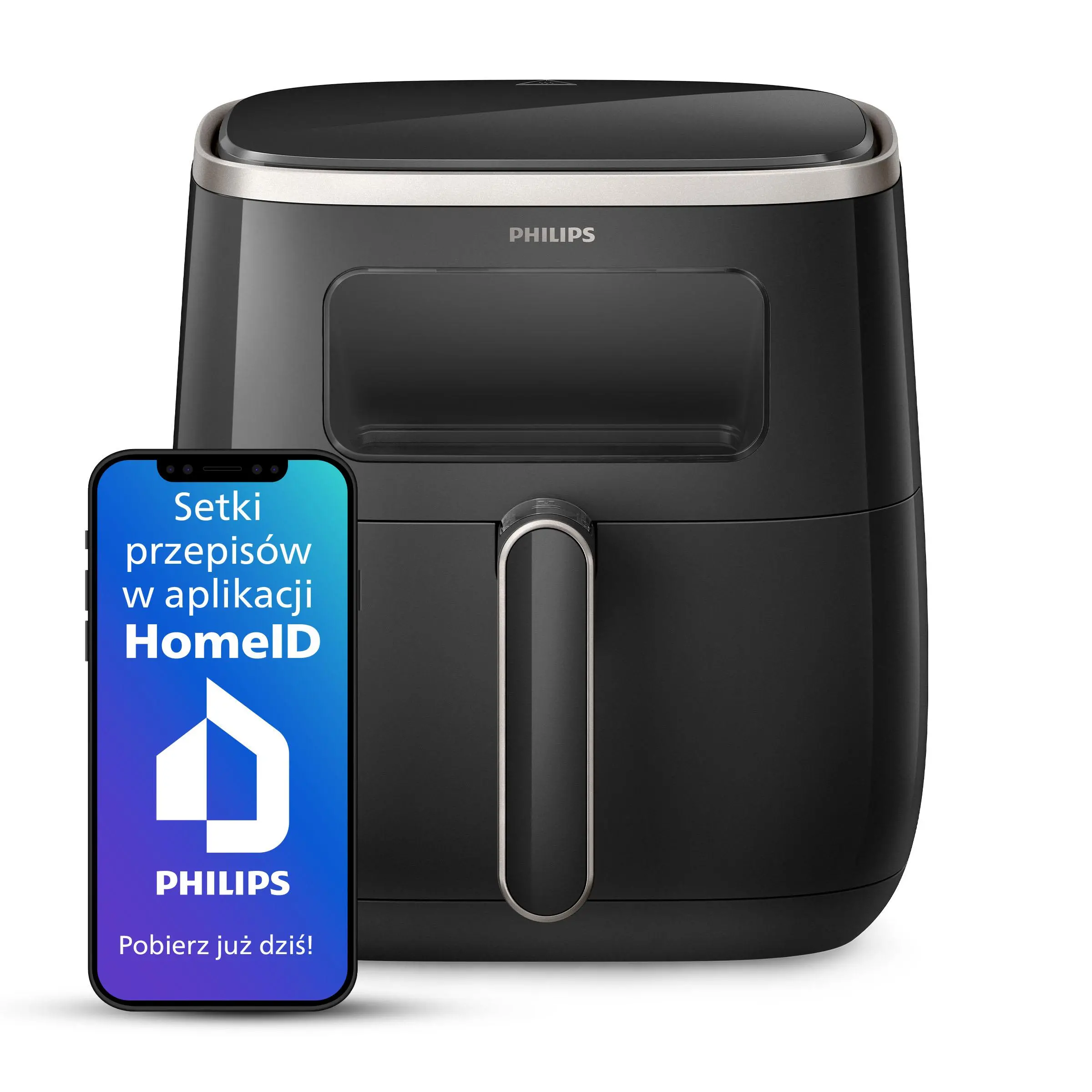 Air fryer Philips Ovi XL HD9257/80 1700W 5,6l Aplikacja mobilna