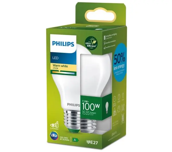 Philips 7,3W (100W) E27