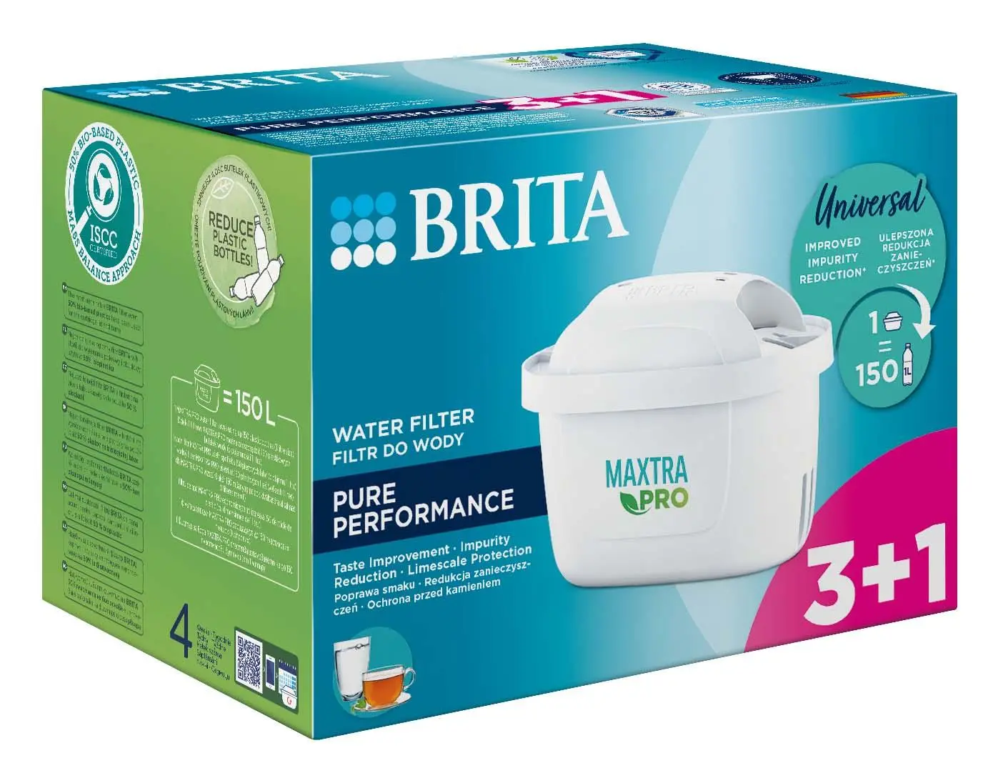 Wkłady filtrujące Brita Maxtra Pro Pure Performance 4szt.