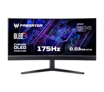 Monitor Acer Predator X34Vbmiiphuzx 34" UWQHD OLED 175Hz 0,03ms Zakrzywiony Gamingowy