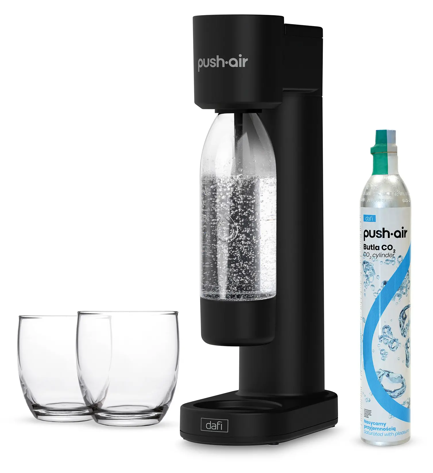 Saturator Dafi PushAir SATCZ1BSZK + Nabój z gazem CO2