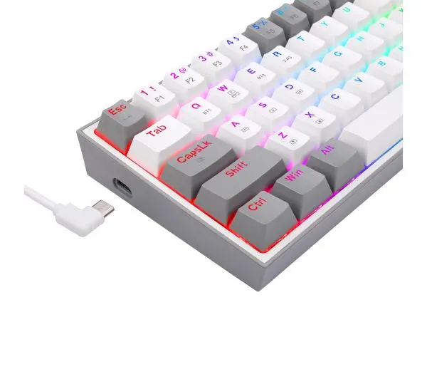 Redragon K616-RGB Fizz Pro Biało-szary - Kup na Raty - RRSO 0%