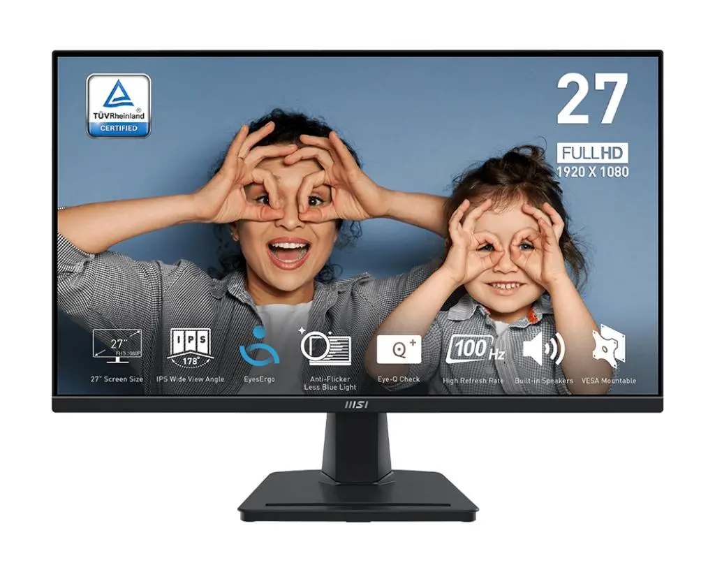 Monitor MSI PRO MP275 27" Full HD IPS 100Hz 1ms MPRT