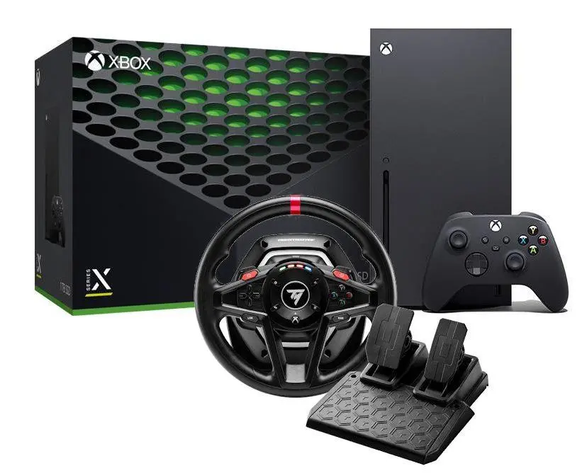 Xbox Series X 1TB z napędem + Kierownica Thrustmaster T128 w