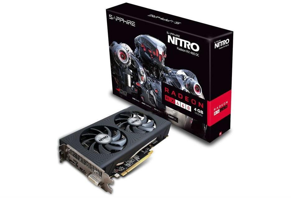 Sapphire technology Radeon RX 460 Nitro 4GB GDDR5 128bit