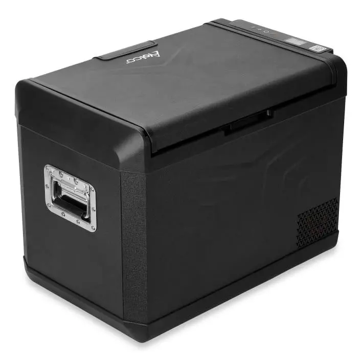 Lodówka Yolco GCX47 47l Gniazdo akumulatora Funkcja antyskroplinowa Aplikacja Bluetooth Czarny