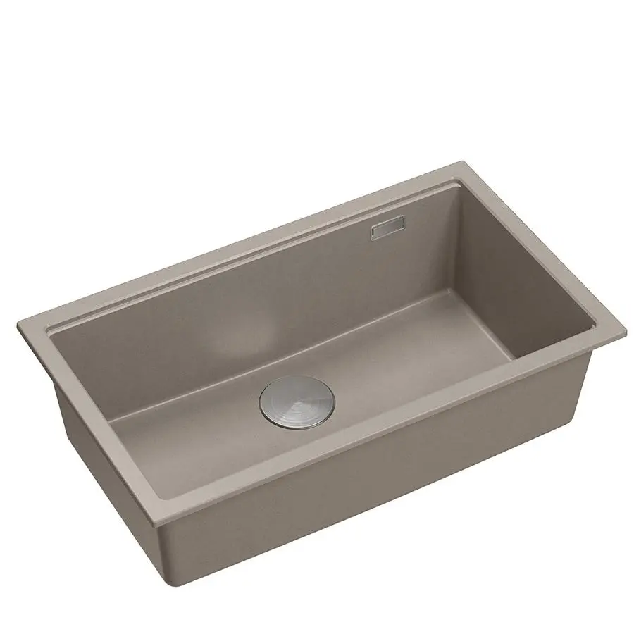 Zlewozmywak Quadron LOGAN 110 HQD7644U4_BS_U Granitowy Soft taupe/Stal szlachetna