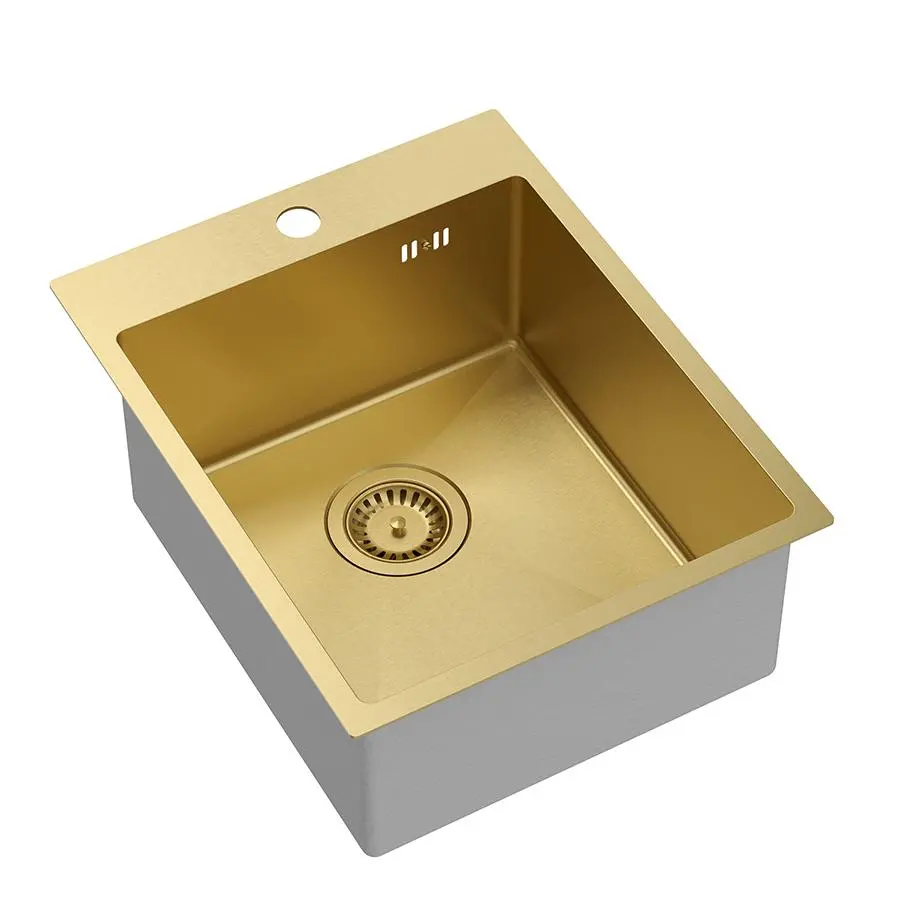 Zlewozmywak Quadron RUSSEL 90 HB4050PVDBSG1 Stal szlachetna Złoty