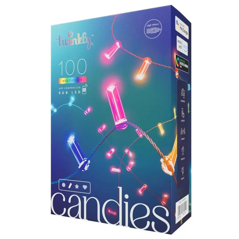 Girlanda LED Twinkly CANDIES 100xLED 8 m