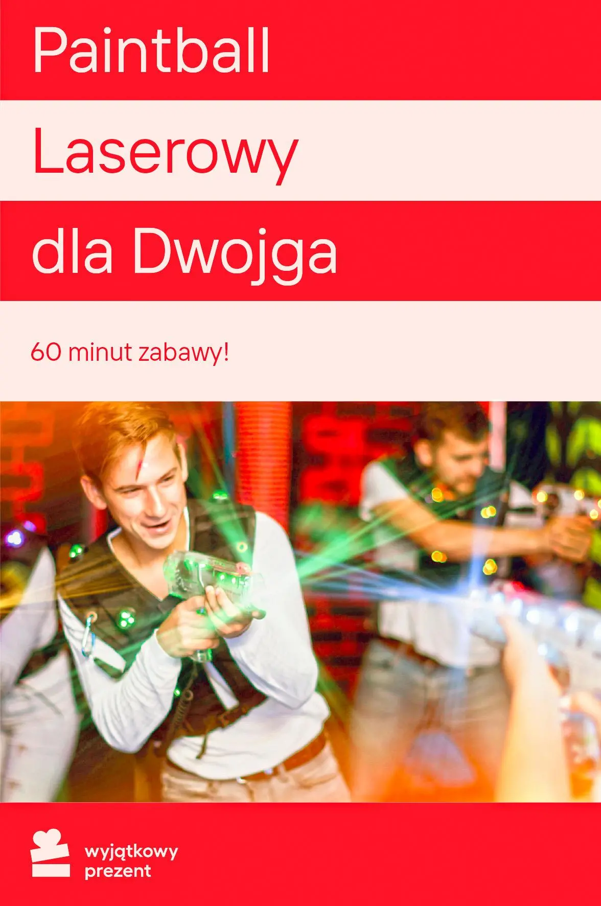 Karta Podarunkowa Paintball Laserowy dla Dwojga Obecnie dostępne tylko w sklepach stacjonarnych RTV EURO AGD