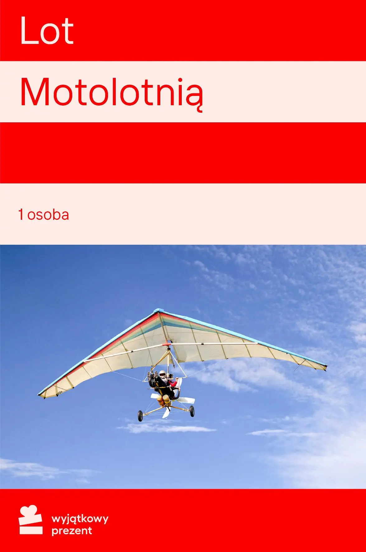Karta Podarunkowa Lot Motolotnią Gliwice Obecnie dostępne tylko w sklepach stacjonarnych RTV EURO AGD