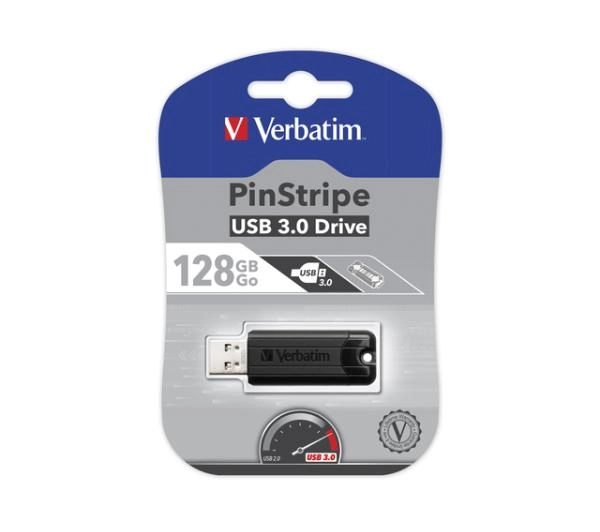 Verbatim PinStripe 128GB USB 3.0 Czarny