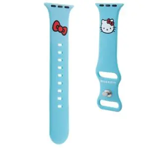 Pasek Hello Kitty do Watch 38/40/41mm strap Silicone Kitty Head Niebieski