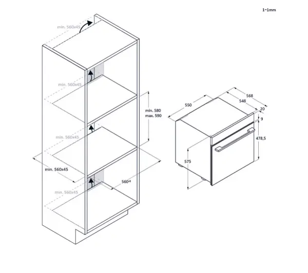 Haier ID Series 4 H6 ID48C5YTB Funkcje AI Termoobieg AirFry Termosonda Zdalne sterowanie Czarny - TRZECI -55%, ALBO 5-TY ZA 1ZŁ - Kup na Raty - RRSO 0%